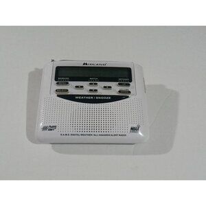 Midland WR-120EZ Emergency Weather Alert Radio with Alarm Clock - WORKS GREAT!!